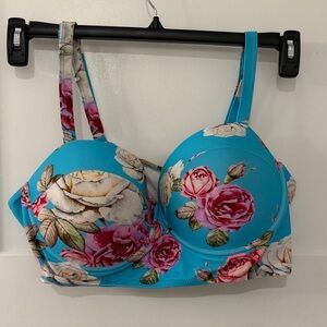 Floral Print Women's bikini top